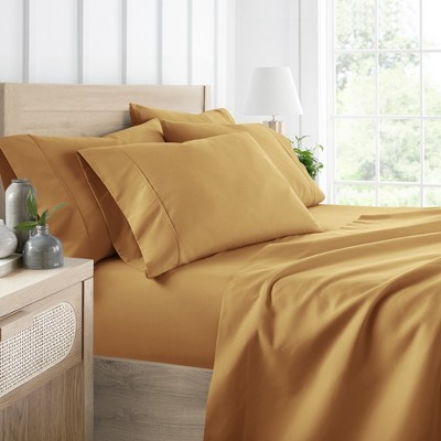 Solid 6 Piece Sheet Set - Ultra Soft, Easy Care - Becky Cameron (Extra Pillow Cases!)