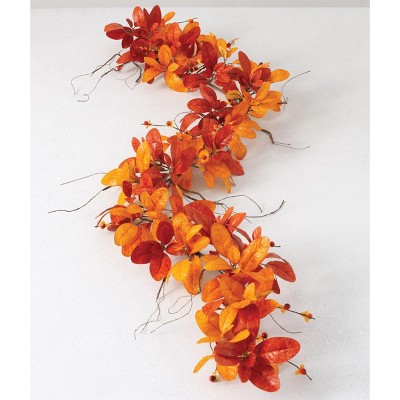 Sullivans Artificial Laurel and Bittersweet Garland 72"L Brown