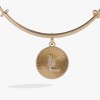 Alex and Ani Initial L Pave Starburst Texture Bangle - 2 of 4