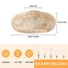 KAISITE 20" Boho Caged Ceiling Fan with Light & Remote, Handwoven Rattan Flush Mount for Bedroom - 2 of 4