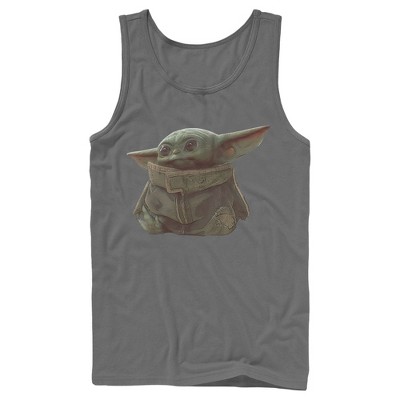 Men's Star Wars The Mandalorian The Child Portrait Tank Top