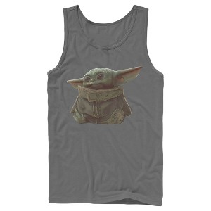 Men's Star Wars The Mandalorian The Child Portrait Tank Top - 1 of 3
