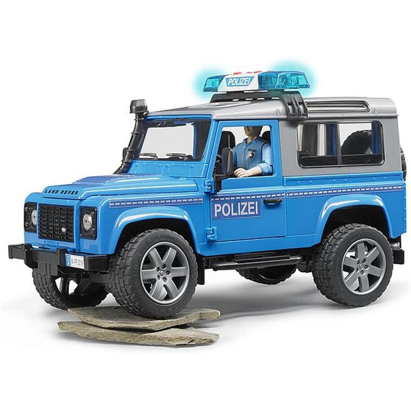 Bruder Land Rover Police Vehicle with Policeman Action Figure, 3 of 7
