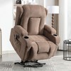 Power Lift Recliner Chair for Elderly with Heat and Vibration Massage, Infinite Position, USB Port and Side Pockets - 2 of 4