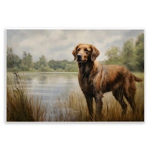 Stupell Industries Retriever Dog & Pond, 10" x 15" - 1 of 4