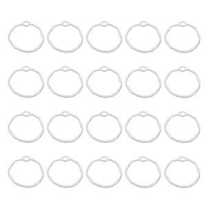 Unique Bargains Metal Bulk Elegant DIY Crafts Jewelry Making Hollow Circle Open Back Frame Pendant 30 Pcs - 1 of 4