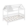 Twin Size Wood House Bed with Fence for Kids,Teens - 4 of 4