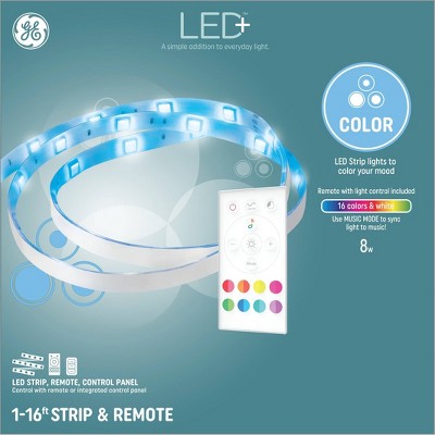 GE 16ft Remote and Control Panel Included LED+ Color Changing Light Strip_2