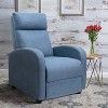 LACOO Linen Leather Recliner Chair Padded Club Chair for Home Theater - 2 of 4