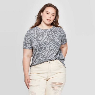 levi's leopard print t shirt