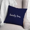 Creative Products Family Time in Navy 18 x 18 Spun Poly Pillow - 3 of 3