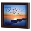 Dicksons FRMWDWAL-108-22 Grant Me The Serenity To Accept The Things I Cannot Change Walnut Woodgrain 11 x 9 Wood And Glass Shadow Box Style Tabletop - 2 of 3