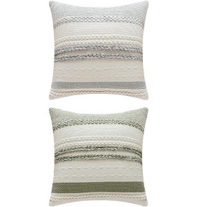 REGALWOVEN 2 Pcs Striped Decorative Throw Pillow Covers for Couch Bed Sofa Home Decor - 1 of 4