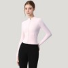Anna-Kaci Active Women's Long Sleeve Full Zip Athletic Jacket with Thumbholes and Fitted Silhouette - 2 of 4