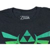 Nintendo The Legend Of Zelda Men's Ombre Fade Triforce Logo Heather T-Shirt - 3 of 3