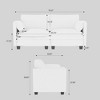 CAVINAS 74.27" Loveseat Sofa for Small Spaces,Mid Century Modern Sofa with Breathable Fabric,2-Seater Couch for Living Room - 4 of 4
