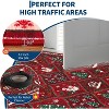 Christmas Area Rugs for Living Room Xmas Tree Snowman Festive Decor Rug Washable Area Rug Soft Low Pile Non-Slip Rug - 4 of 4