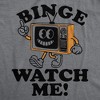 Binge Watch Me Baby Bodysuit Funny Sarcastic TV Graphic Novelty Jumper for Infants - Crazy Dog Baby Bodysuit With Movie Sayings - 2 of 4