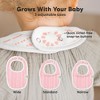 KeaBabies 8pk Organic Baby Bibs for Boy, Baby Drool Bib for Baby Boys and Girls, Newborn Teething Bibs - 4 of 4
