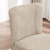 ORRD Modern Beige Linen Dining Chairs Set of 2, Upholstered Side Chairs for Kitchen & Living Room - 2 of 4