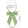 Elerevyo Women's Pre-Tied Solid Color Western Ribbon School Uniform Bow Ties - 2 of 4