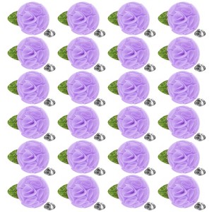 Unique Bargains Handmade Flower Brooch Boutonnieres Button Pins for Men Suits 24 Pcs - 1 of 4