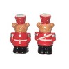 Transpac Dolomite 3.75 in. Multicolor Christmas Bear Nutcracker Salt and Pepper Shaker Set of 2 - 3 of 4