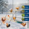 Chicken Perch for Coop, Chicken Roosting Bars with Swing and Ladder Design for Backyard Farm, Roosting Bars for Chickens in Coop, Easy Installation - 3 of 4