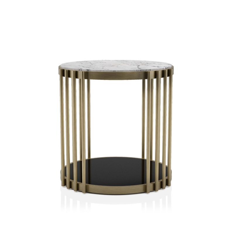 Solstice Glam Accent End Table Antique Brass - HOMES: Inside + Out, 5 of 8