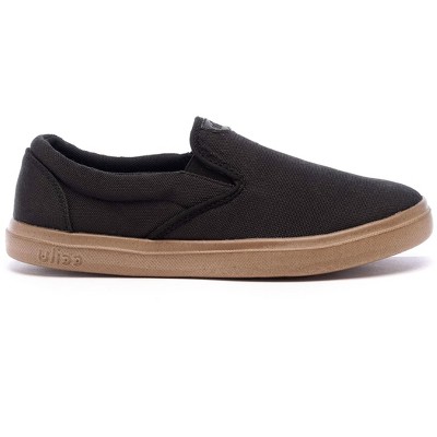 Ccilu XpreSole Cody Men Slip-on Casual Eco-friendly Sneakers  Walking Shoes Jet Black 8