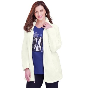 Catherines Women's Plus Size Ultimate Plush Jacket - 1 of 4