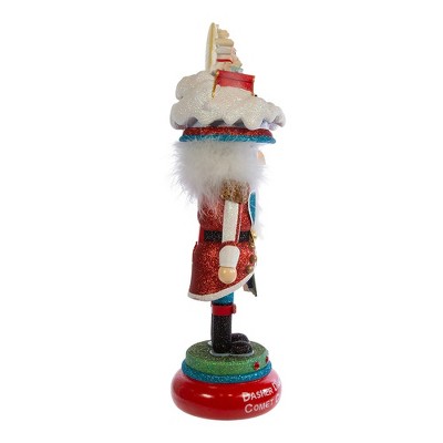18-Inch Multicolored Christmas Nutcracker with Glittered Hat