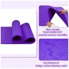 Fitvids 1/2-Inch Thick High Density Exercise Yoga Mat, Carrying Strap, Purple - 3 of 4