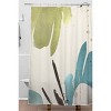 Sheila Wenzel Ganny Bouquet Abstract Shower Curtain White - Deny Designs: Polyester, Machine Washable, Ring Top - 2 of 4