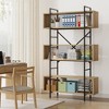 Whizmax 6 Tier Bookshelf with Storage, 71.3 Inch Tall Industrial Book Shelf with Open Display Bookshelves,for Living Room, Bedroom and Home office - 4 of 4