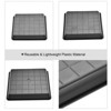 Unique Bargains Indoor Outdoor Plastic Square Flower Drip Tray Plant Pot Saucers 12 in1 Set - 3 of 4