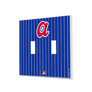 MLB Cooperstown East Teams Pinstripe Hidden-Screw Light Switch Plate for Double Toggle - 1 of 4