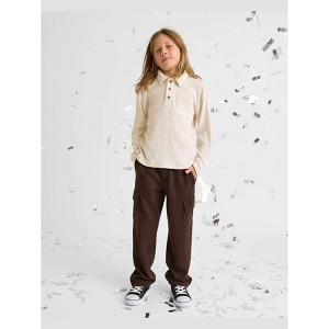 The Children's Place Boys Plaid Luxe Cozy Knit Baggy Cargo Pants - 1 of 4