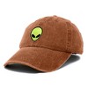 Dalix Alien Embroidered UFO Dad Hat Cotton Baseball Cap Adjustable Mens - 4 of 4