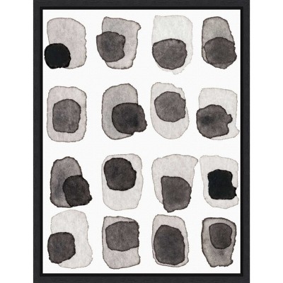 Amanti Art Grey Slate III by Nikki Galapon Canvas Wall Art Print Framed 18 x 24-in.