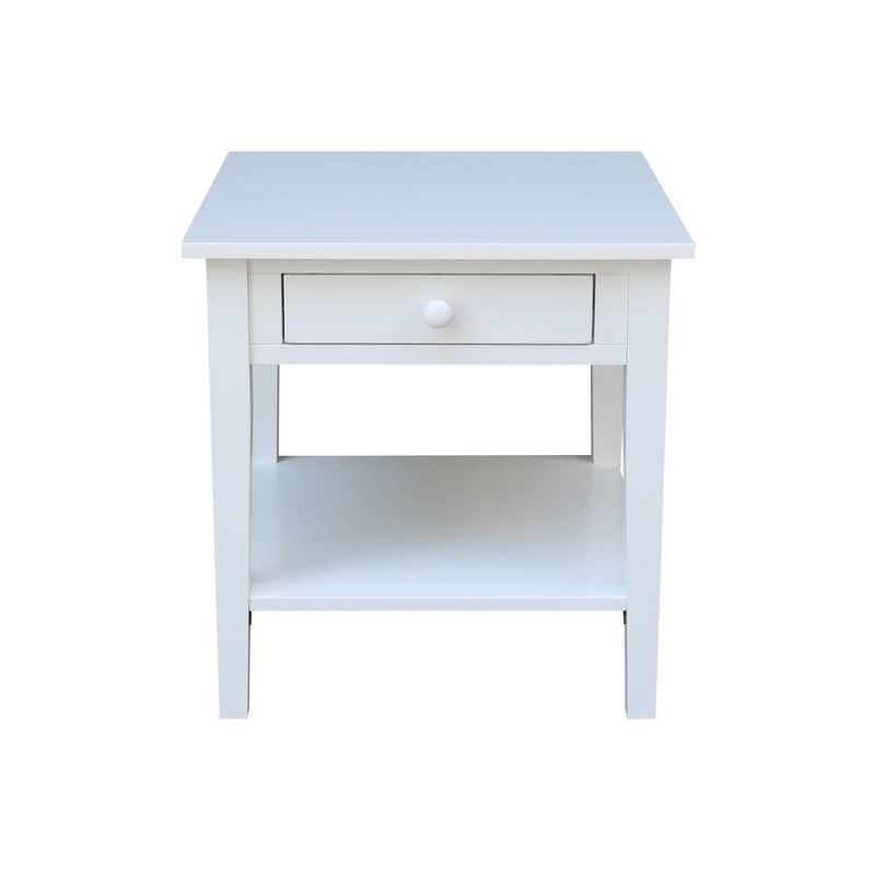 Spencer End Table White - International Concepts, 4 of 12