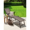 25"Patio Foldable Chaise Lounge Chair with Backrest and Footrest - 2 of 4