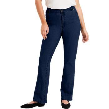 Roaman's Women's Plus Size Straight-leg Embroidered Jeans, 16 W - Dark  Stencil Embroidery : Target
