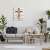 Stupell Industries Spiritual Easter Cross Spring Blossoms Canvas Wall Art - 2 of 4