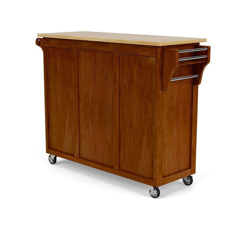 Create - A - Cart Kitchen Cart with Natural Top Cherry - Homestyles, 5 of 14