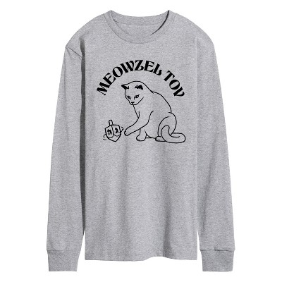 Men's - Instant Message - Meowzel tov Long Sleeve Graphic T-Shirt