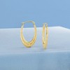Ross-Simons 14kt Yellow Gold Oval Hoop Earrings - 3 of 4