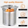 ROVSUN 30QT Turkey Fryer with 55,000BTU Propane Stove, Aluminum Deep Fryer & Seafood Crawfish Boiler Steamer with Basket, Thermometer, Rack & Lifter - 2 of 4