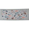 Soft Memory Foam Area Rug for Bedroom and Living Room, Non-Slip Washable Lightweight Carpet, Geometric Floral, Ultra Cozy, Foldable, Easy Care - 2 of 4
