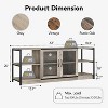 COZONY Farmhouse TV Stand with Mesh Doors, Rustic Entertainment Center with Storage for Living Room - 2 of 4